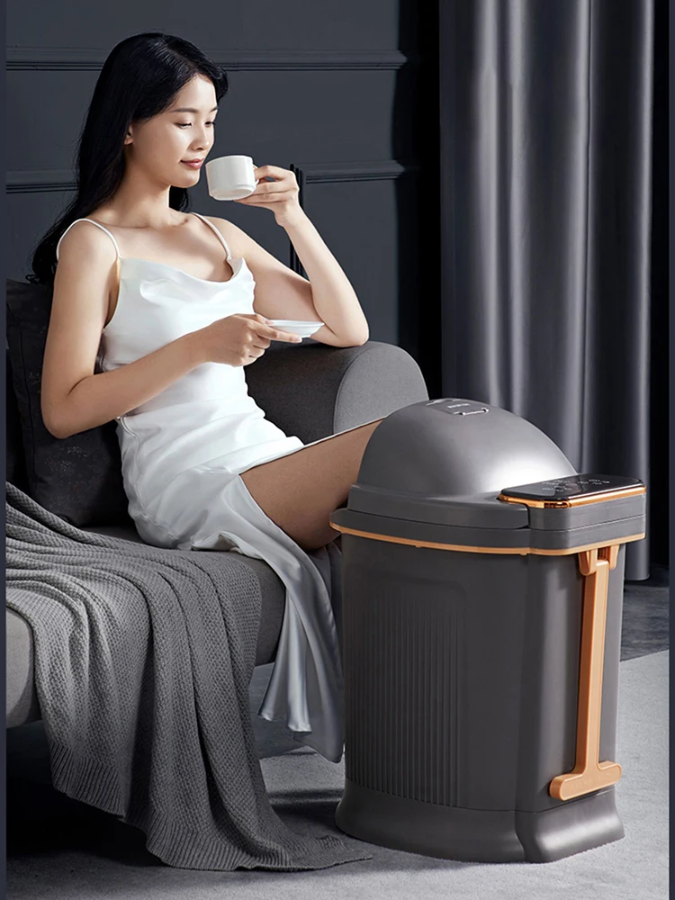 Fumigation Calf Feet Spa Foot Bath Massager Electric Bucket Tropical Automatic Massage Massag Detox Machine Foldable Roller 65cm