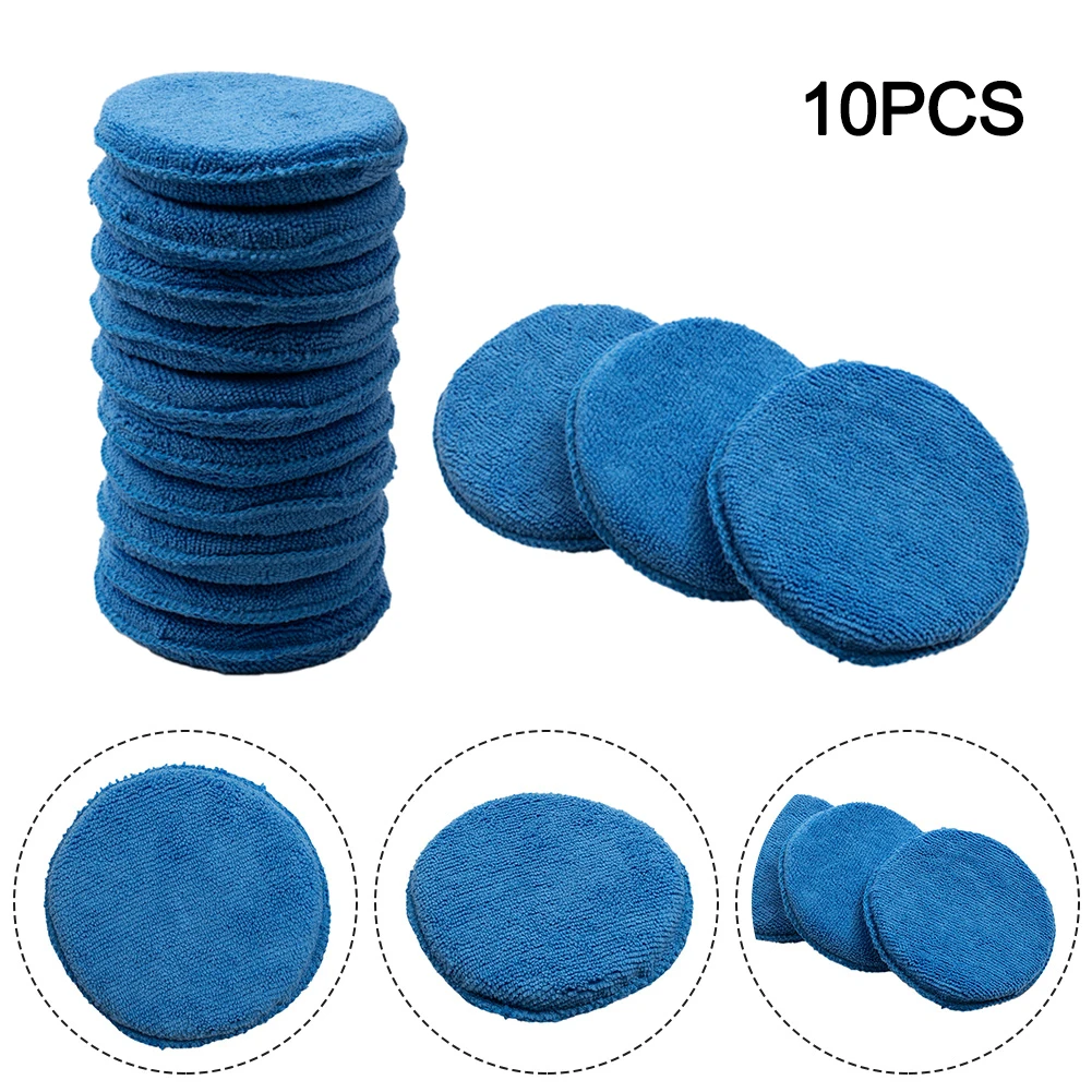 10pcs 5 Inch 125mm Car Polishing Pads Wax Foam Sponge Microfiber Cleaning er Cleaning Detailing Pads For Car Waxing car polishing pad car polish pad car polishing sponge polishing sponge set polishing wheel disc polishing wheel kit