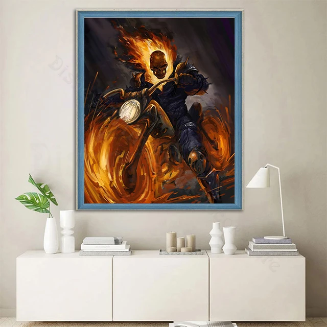 Ghost Rider Marvel Art Diamond Painting 