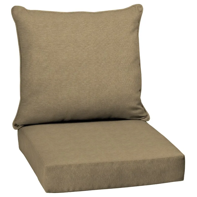 

Arden Selections Performance Outdoor Deep Seating Cushion Set 24 x 24, Tan Hamilton