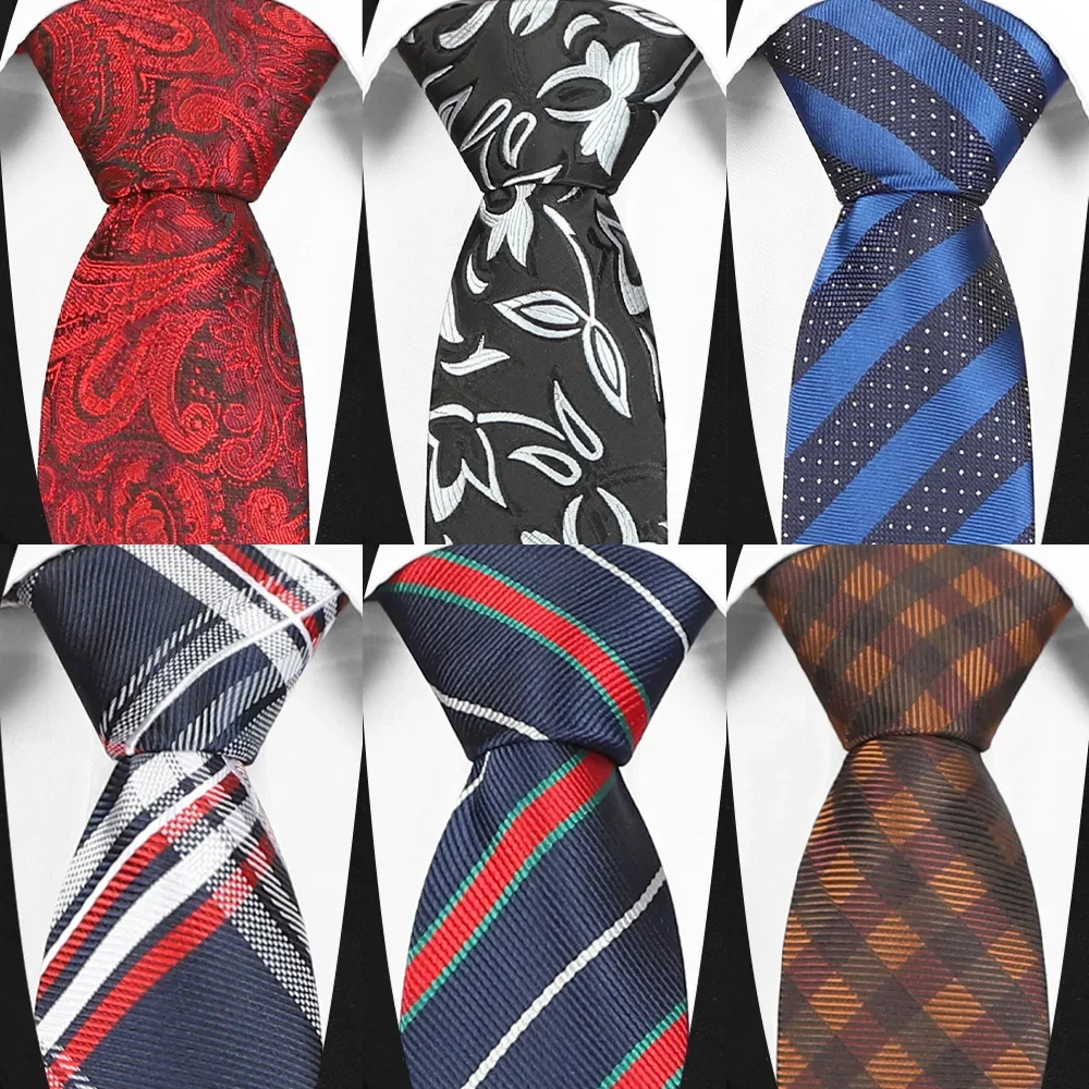 New Polyester Silk 6cm Tie Men Business Leisure Polyester Silk Business Casual Tie