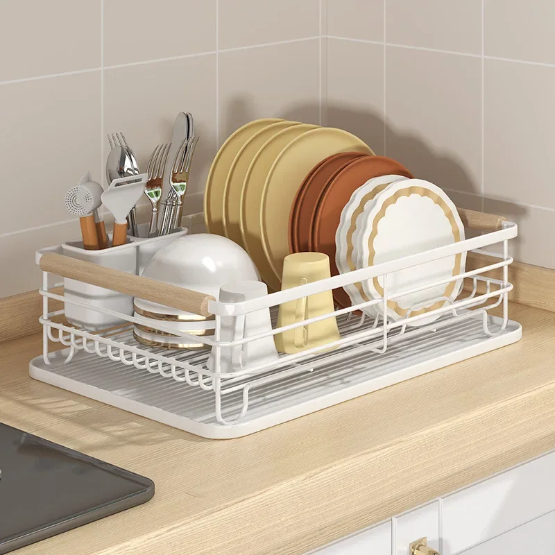 

Kitchen Double Story Bowl And Dish Rack Drain Rack Bowl Household Rack Storage With Chopsticks Holder