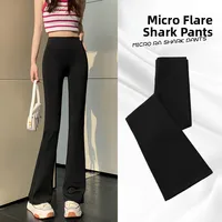 High Waist Slimming Yoga Pants Women's Bell Bot ark Skin Pants Tummy Control Butt Lifting Spring Autumn Sle