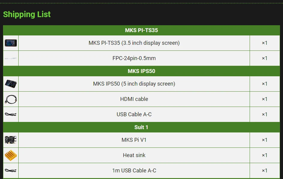 Makerbase-MKS PI Placa Quad-Core 64Bits SOC onboard,