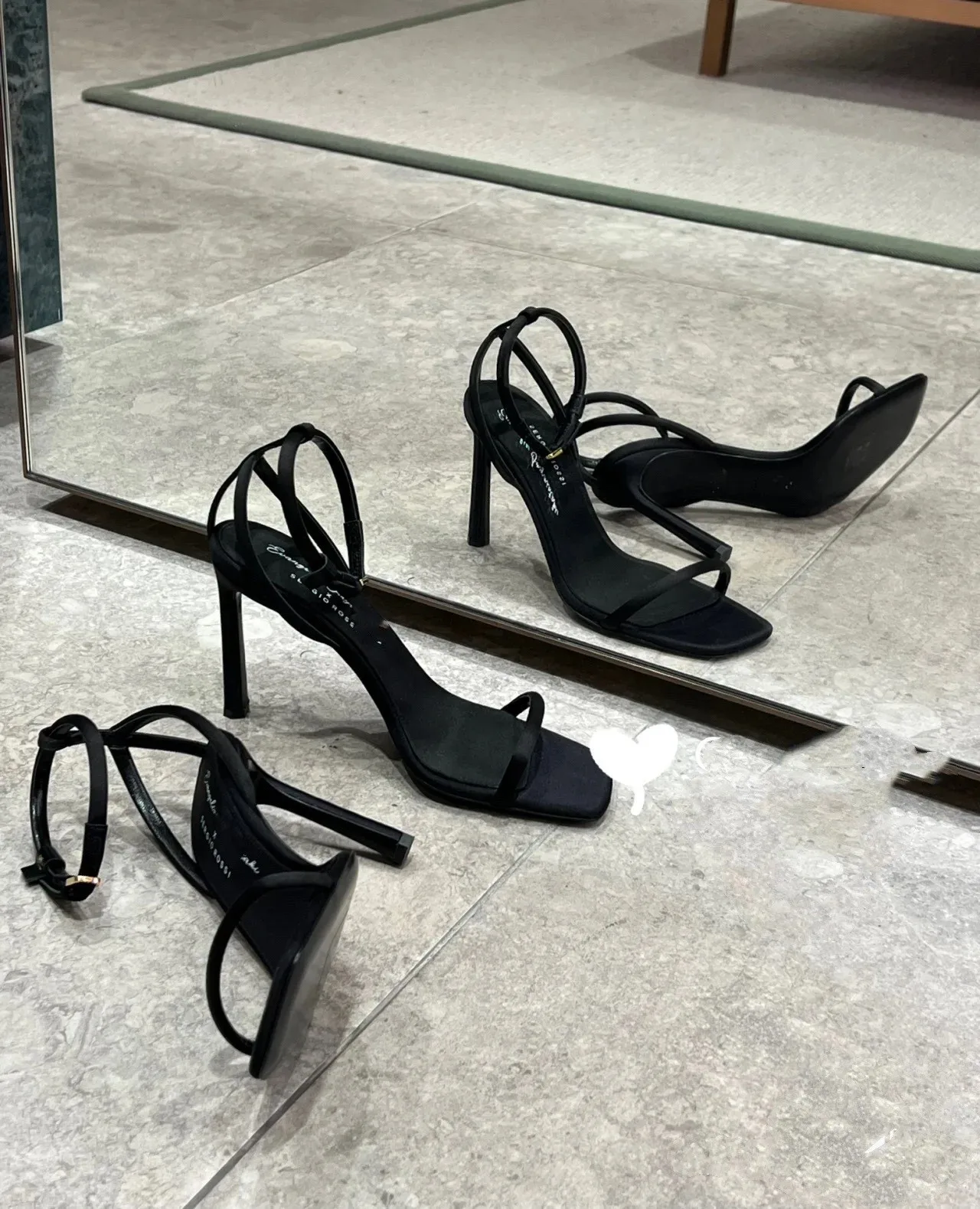 Women Sandals Luxury Designer Black Heels Casual Shoes 2024 Summer Fashionable Open Toe Thin High-heeled Outdoor Sandalias Mujer