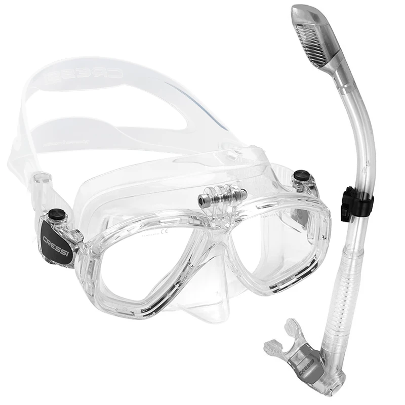 Maschera Da Snorkeling Antiappannamento - Lente In Vetro Temperato, Campo Visivo 180°, Comoda E Sicura Per Immersioni, Nuoto E Esplorazione Subacquea