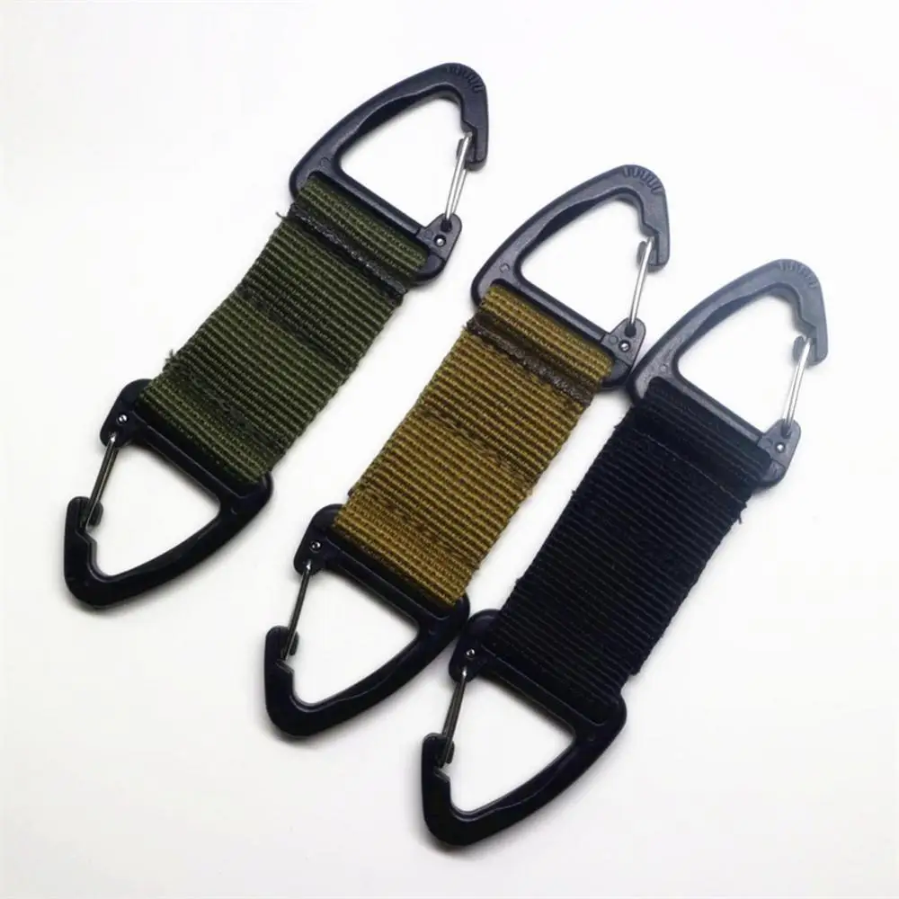 

Outdoor Camping Carabiner Hook Hiking Molle Webbing Buckle Belt Clip Hanging Keychain Carabiner Climbing Survival Equipment