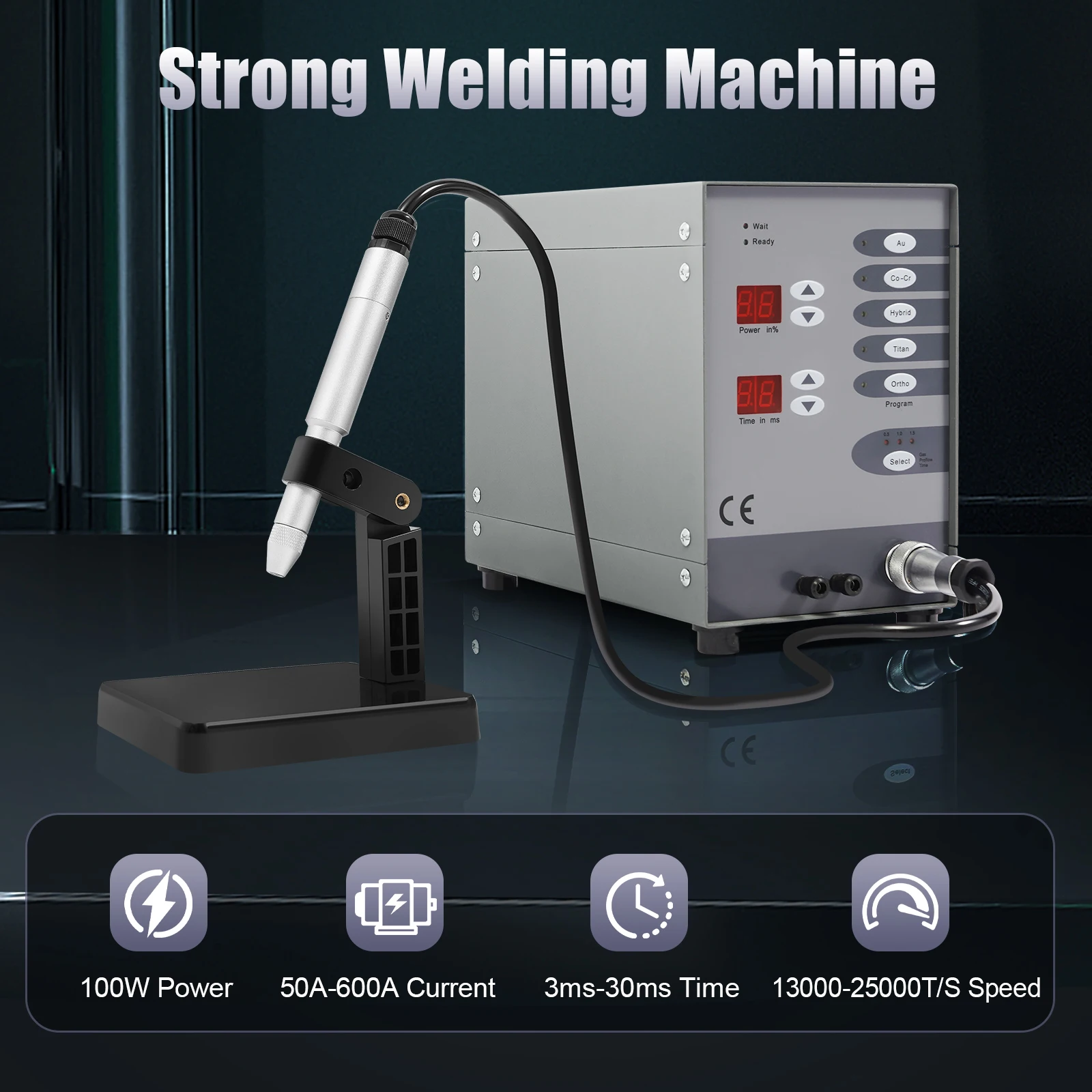 Permanent Jewelry Welder, 110V 60HZ Pulse Argon Arc Welding Machine, 100W Jewelry Welder Permanent Jewelry Starter Kit 5