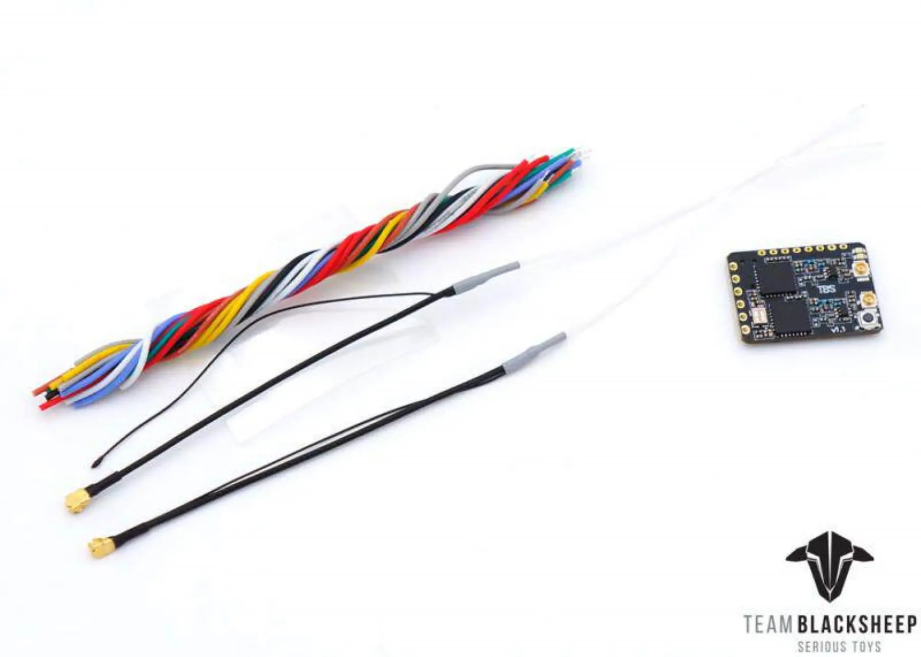 Connecteurs et ports du TBS Crossfire Diversity Nano RX, récepteur RC longue portée 915/868MHz