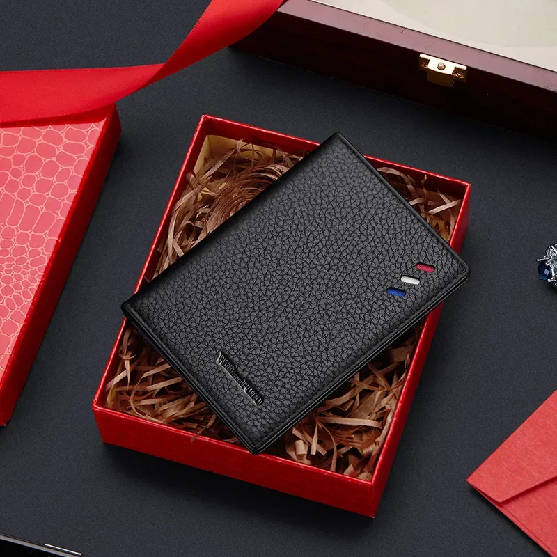 Brand Business Men wallet card holder leather wallet credit card wallet credit card holder card holder card wallet id card case business card holder id card holder document card wallet wallet card bag Genuine Leather Embossing Wallet Bank Credit Card ID Card Holder For Men Gifts