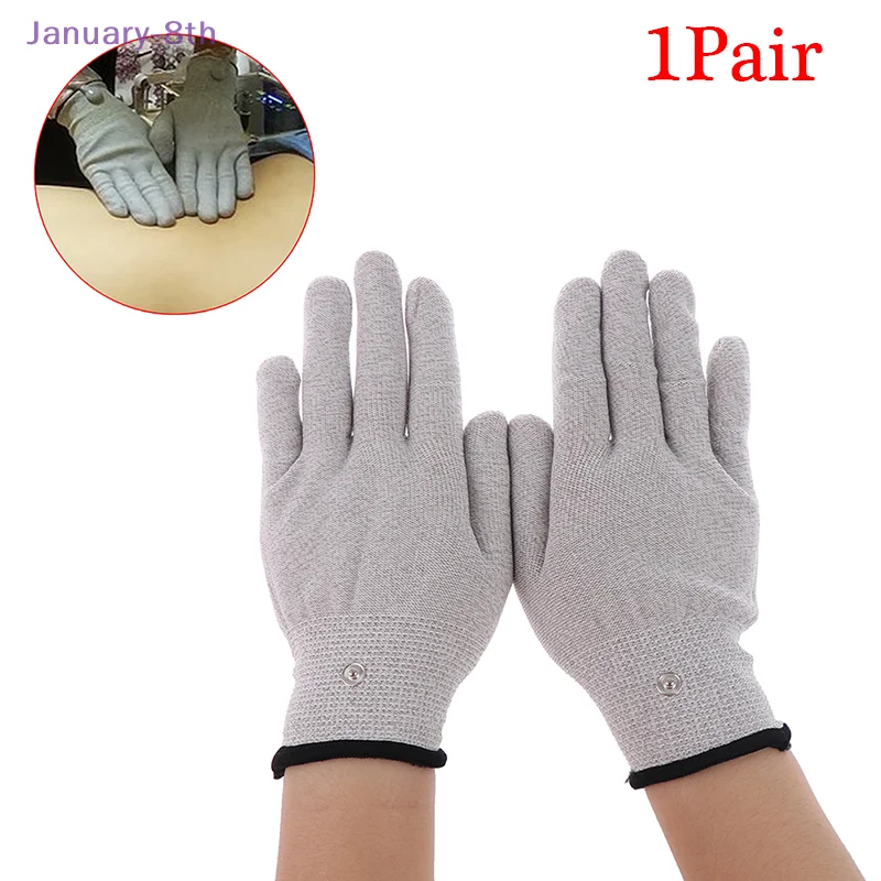 

1 пара проводящих серебряных бриллиантовых перчаток для электротерапевтического массажа