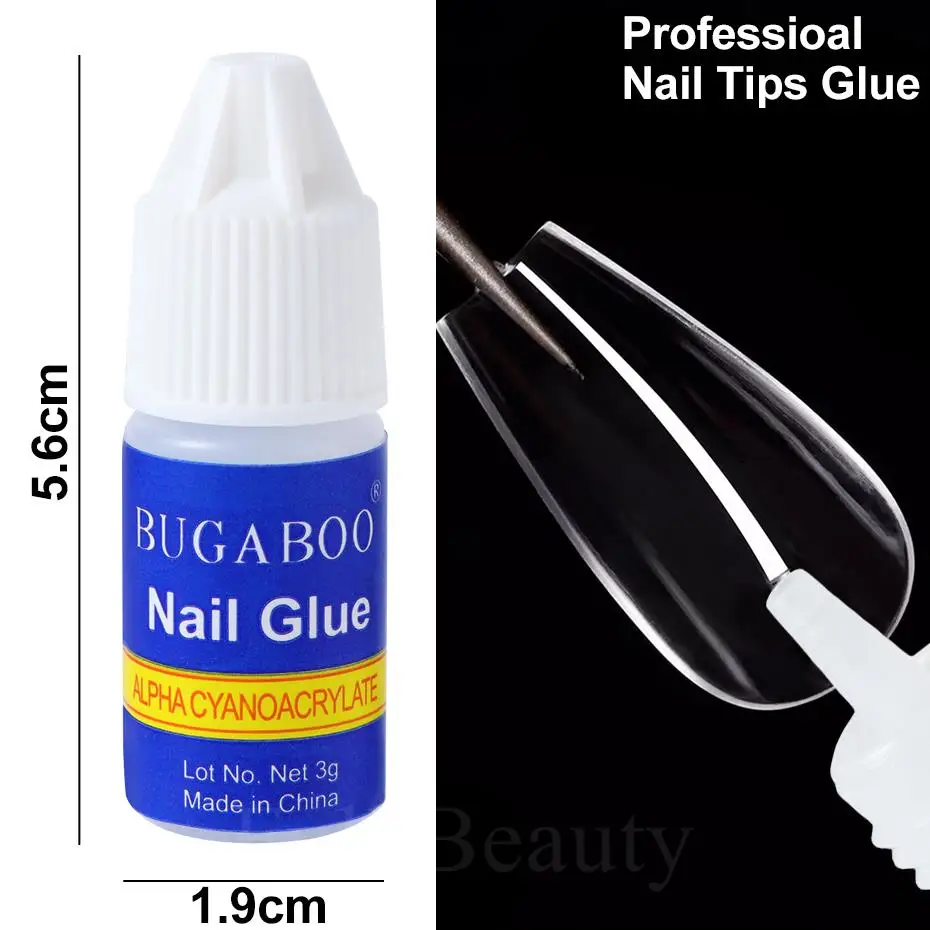 5pcs Fast Drying Nail Tips Glue Super Strong Gel For False Nail Tips Extension Rhinestone Gems Adhesive Manicure Tools For gel nail tools,gel nail art set