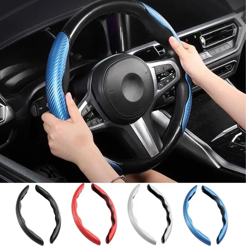 

Four Seasons Universal Car Steering Wheel Cover Non Slip Car Steering Protector Vehicle Segmented Wheel Cover Car styling