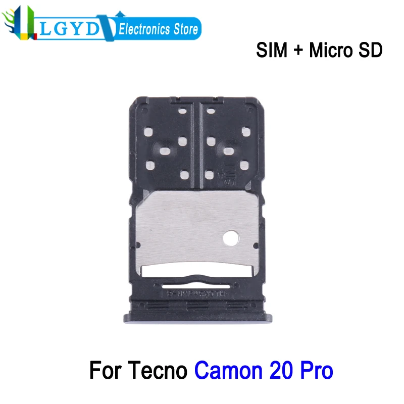 

Запасная часть для телефона SIM + лоток для карт памяти Micro SD для Tecno Camon 20 Pro