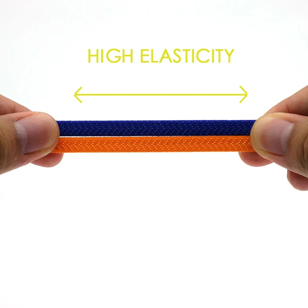 shoe laces shoelaces without ties elastic shoelaces elastic shoe laces No Tie Flat For Kids and Adult Sneakers Quick wear Lazy Metal Lock