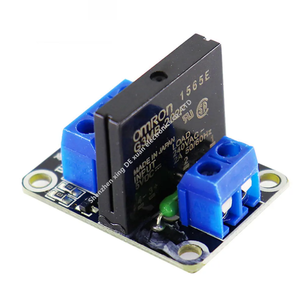 Modulo Relè A Stato Solido A Basso Livello 5V 1 Canale Ssr 250V 2A Per Kit Fai Da Te Arduino
