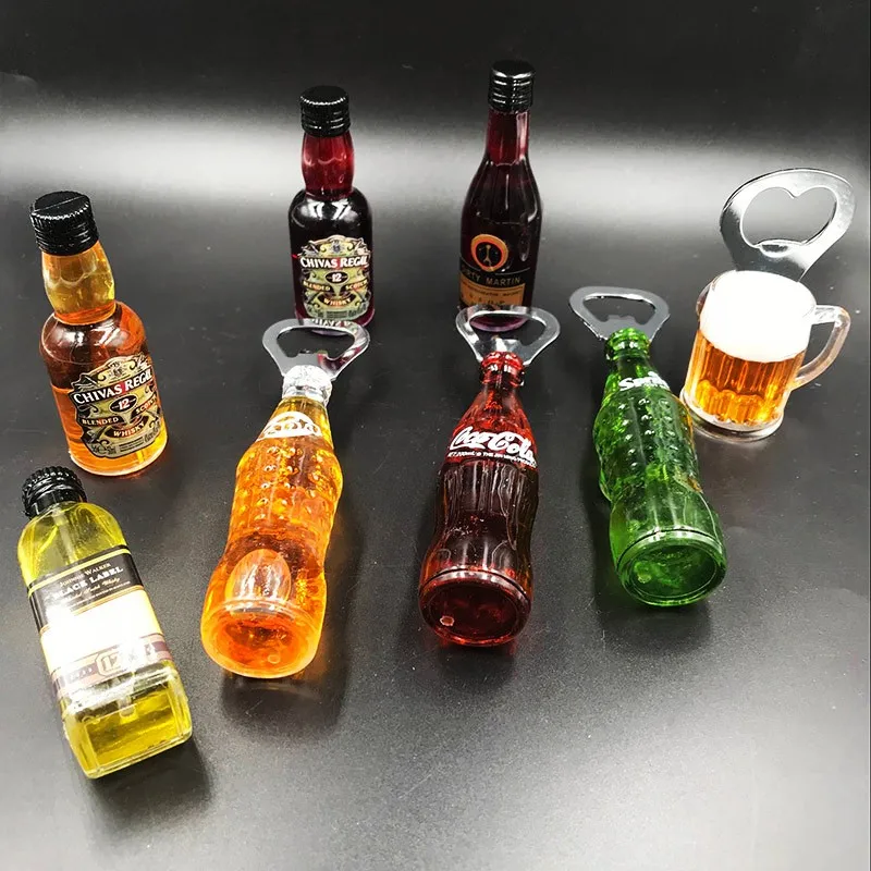 HRASY 30 Mini Botellas De Resina Para Casa De Muñecas | 6 Variedades, Tamaño 1-4 Cm, Perfectas Para Decoración De Mesas