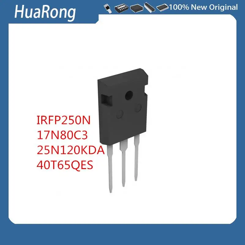 

10Pcs/Lot IRFP250N 30A 200V 17N80C3 25N120KDA 40T65QES TO-247