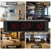 8.2inch Remote Control Led Display Electronic Clock Stopwatch Interval Timer Precision Wall Clock For School Gym Training Timer 6