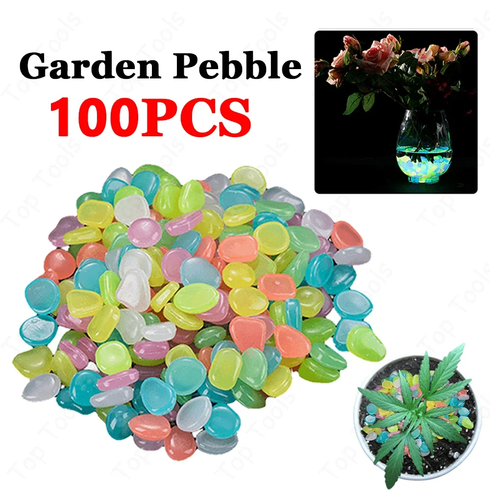 100-200PCS Luminous Stone Decorative Stones