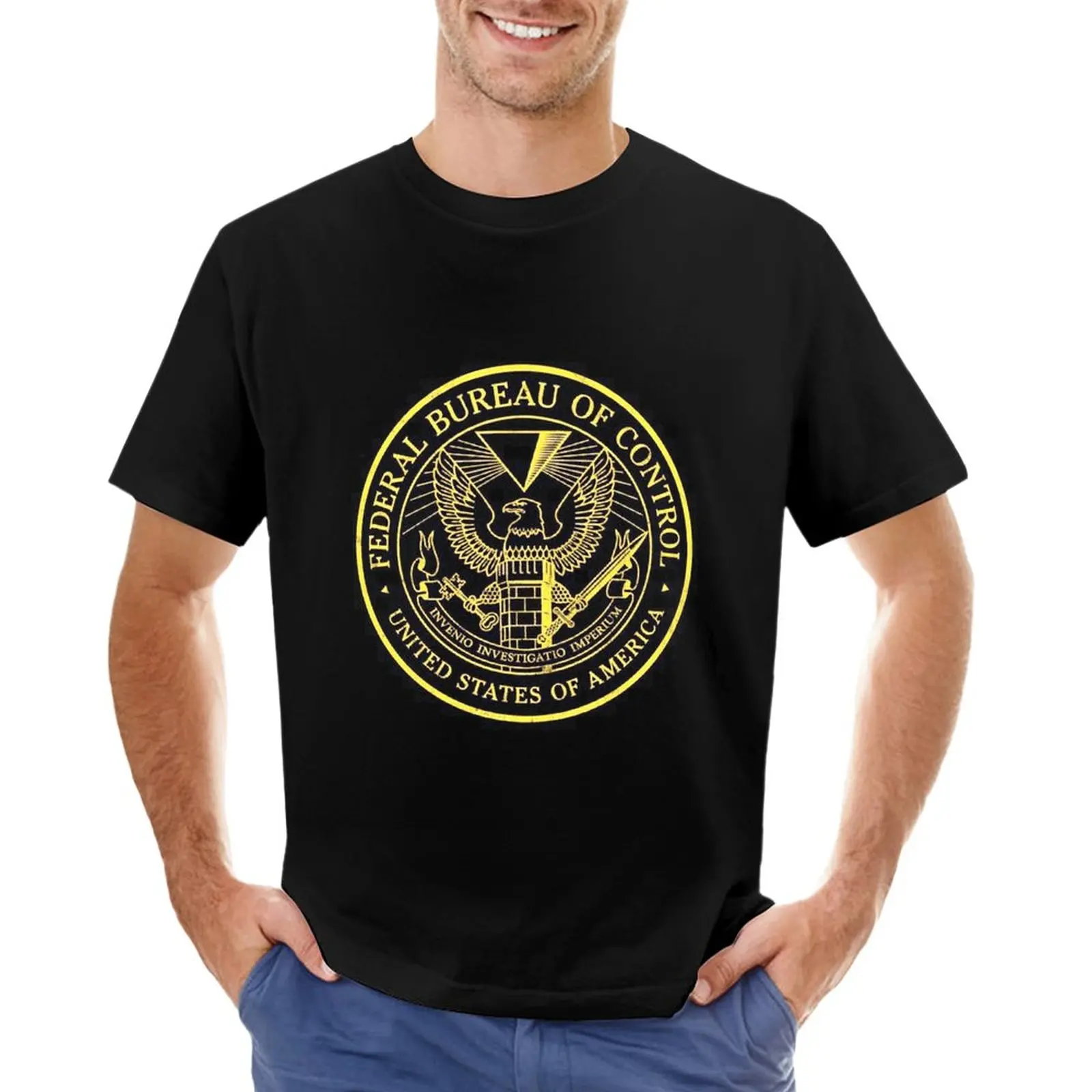 

Federal Bureau of Control , Control Game Logo , Distressed Logo T-Shirt customs for a boy tops mens workout shirts