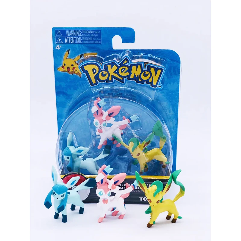 Genuine Tomy Pokemon Toys Action Pose Pocket Monster Collection MonColle Ash Greninja Pikachu Eevee Snorlax Figure predator toys Action & Toy Figures