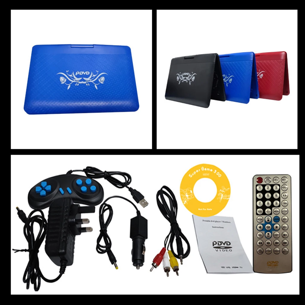Portable Blu-ray Player HD Large Screen Support Games And FM Radio Can Be Hundreds Of Channels dvd player