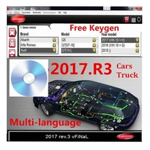 

Newest for delphis 2017 R3 with keygen DS150E for delphis DVD CD OBD Bluetooth VCI vd obd2 Scanner For cars and trucks Software