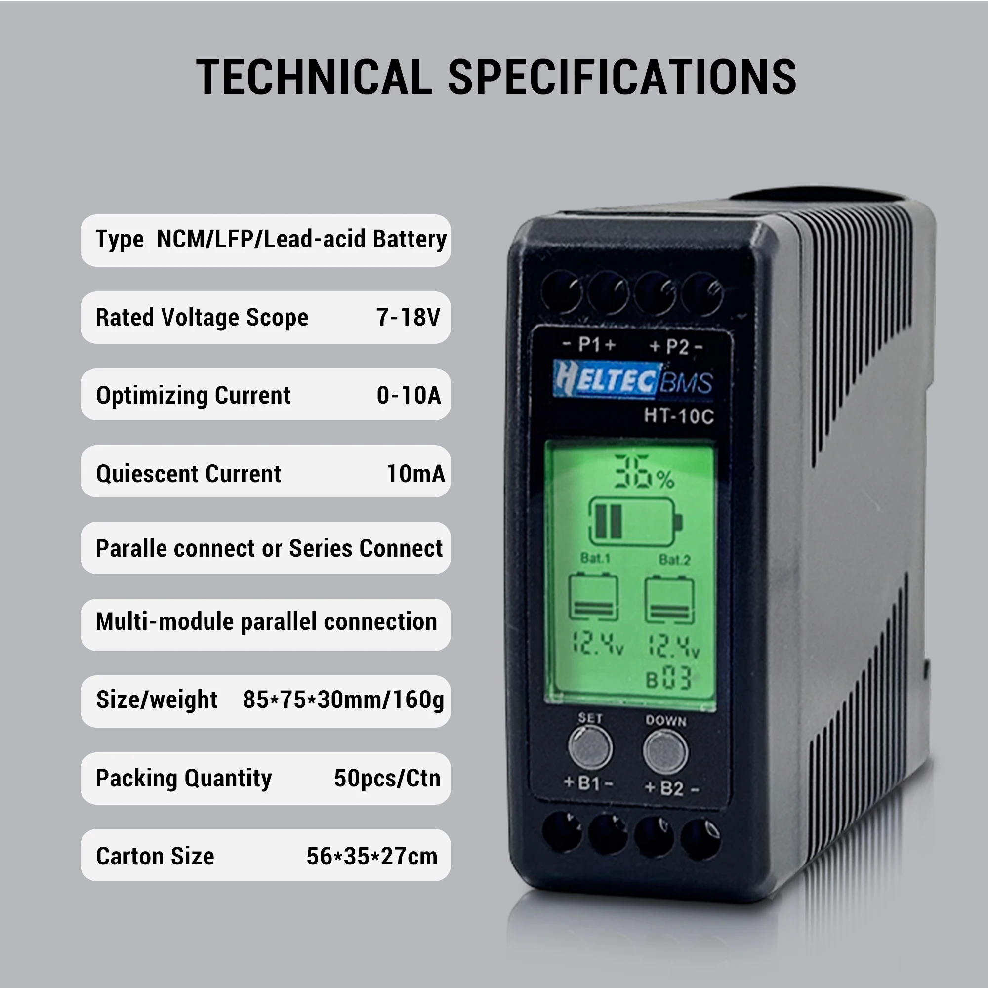 5A 4S 6S 8S Lipo/lifepo4 active balancer with Voltage Dispaly/12V Lead Acid Battery Cell balancer