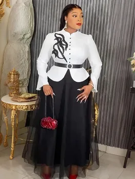 Eleganti abiti africani per le donne 2025 Nuovo abbigliamento africano Plus Size Turchia Festa di nozze Abito lungo Dashiki Ankara Outfit Robe 1