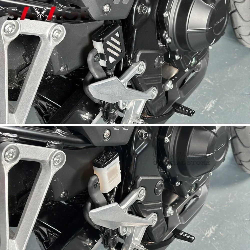 2025 CB500 호넷 브레이크 마스터 실린더 오일 액체 저장소 커버 가드 (혼다 NX500, CB500F, CB500X, CBR500R, CL500, CRF1100L 용)