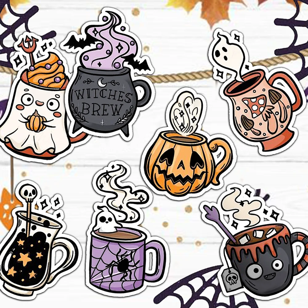 Mangocraft Happy Halloween Skull Mugs Cups Metal Cutting Dies Clear Stamp DIY Scrapbooking Dies Silicone Stamps For Cards Albums