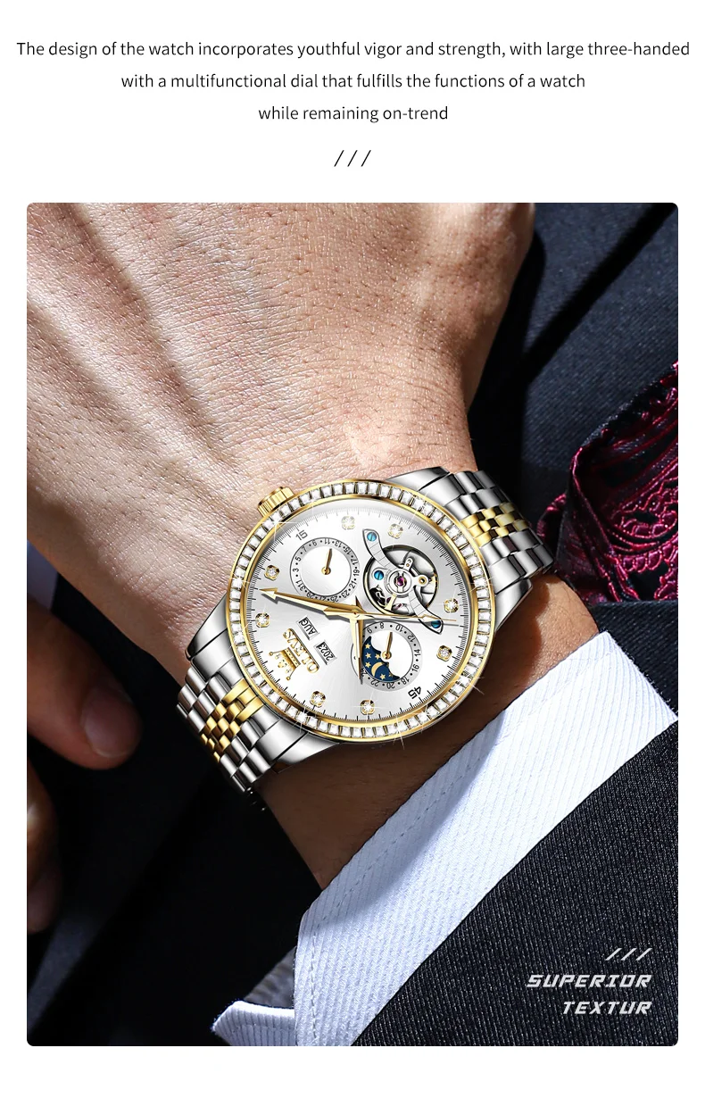 OLEVS 7016 Automatic Mechanical Men's Watch description image 3