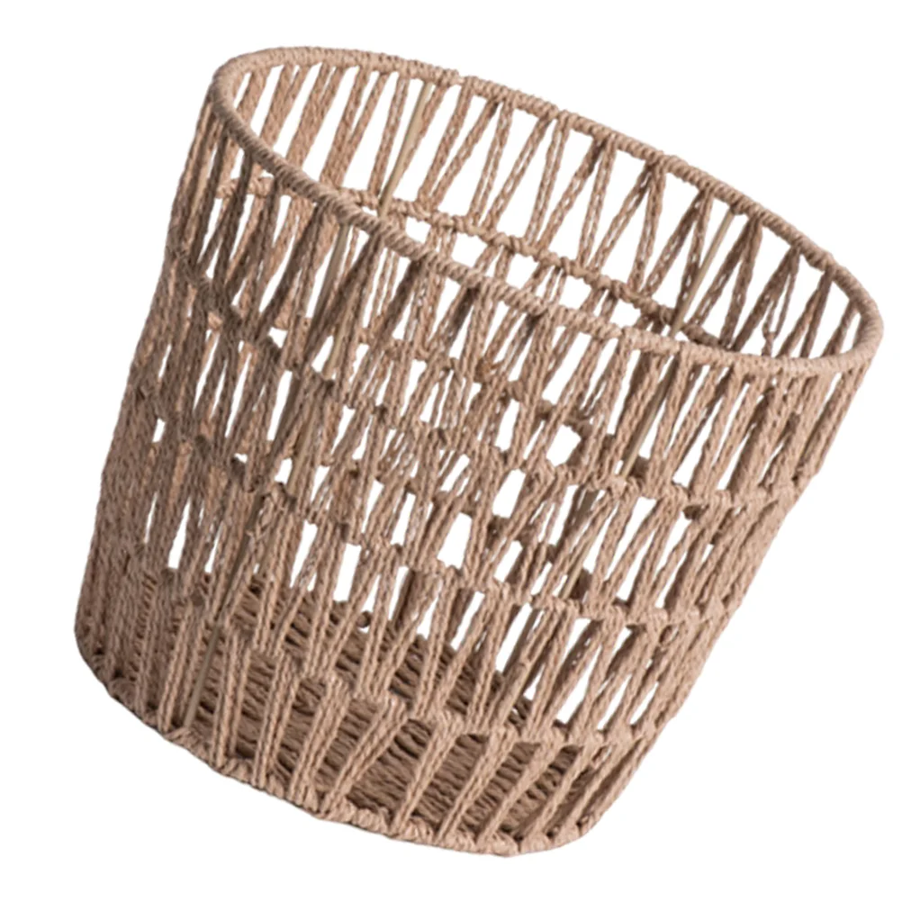 

Woven Basket Sundries Decorative Storage Baskets Paper Rope For Shelves Container Table Bins