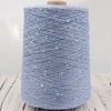  Блэк пряжа 500g 4000M 3mm Sequin cotton yarn DIY Knitted decoration Hand crochet KNITTING YARN 5