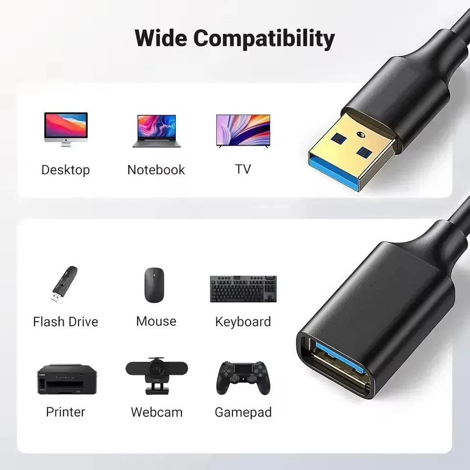 รูปสินค้า สาย USB 3.0 ความเร็วสูง สำหรับเกมเมอร์และเครื่องเล่นสื่อ