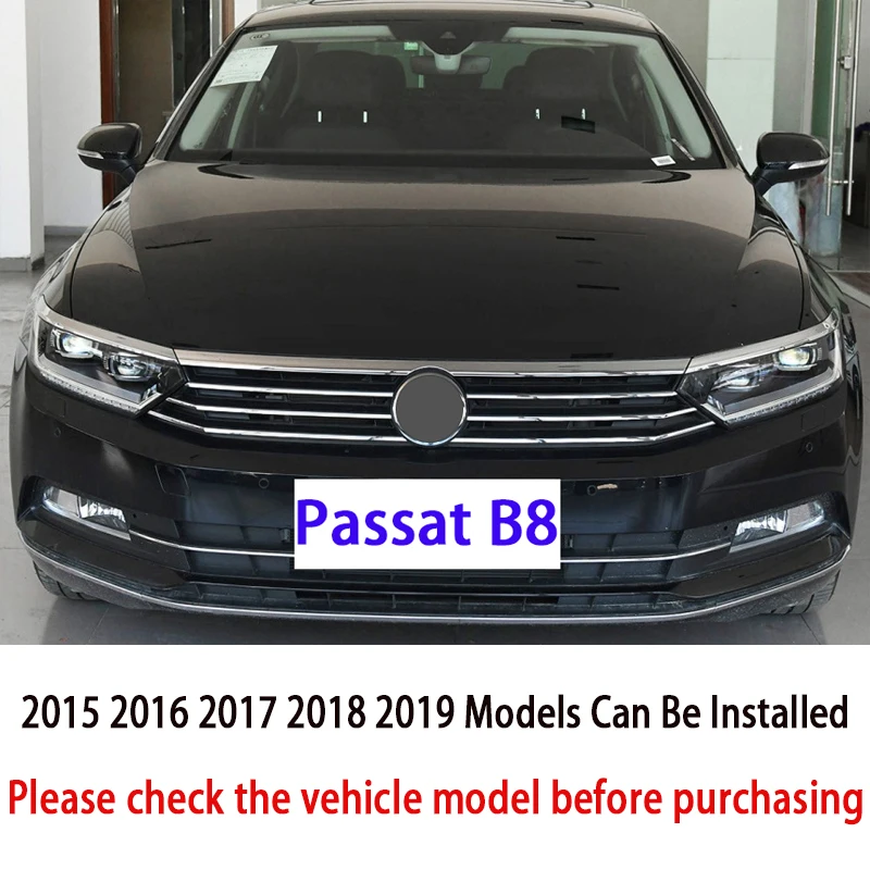 Фото Передняя решетка для Vw Passat B8, хромированная Декоративная полоса, модель 2015, 2016, 2017, 2018, 2019, передняя решетка, хромированная полоса №4