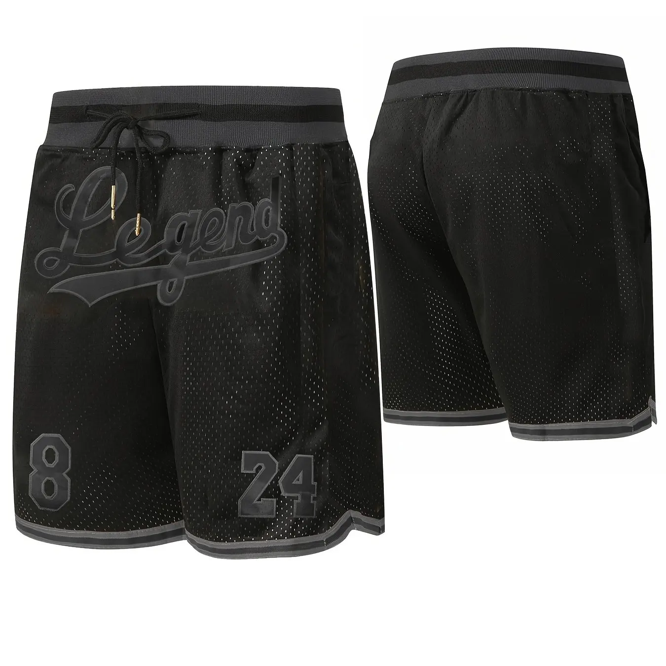Legend Number 24 Basketball Shorts Men's Loose Beach Shorts Quick Dry Shorts For Summer Women 3D Casual Oversized Sport Shorts 5