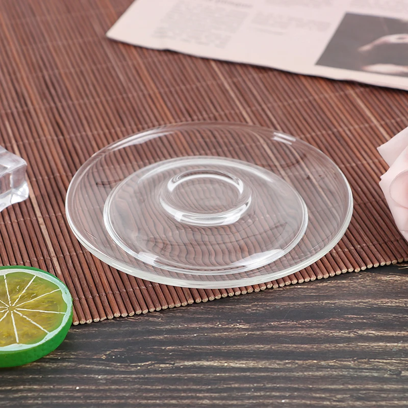 Glass Saucer Heat Resistant For Tea Coffee Drink Cups Mug 1pc