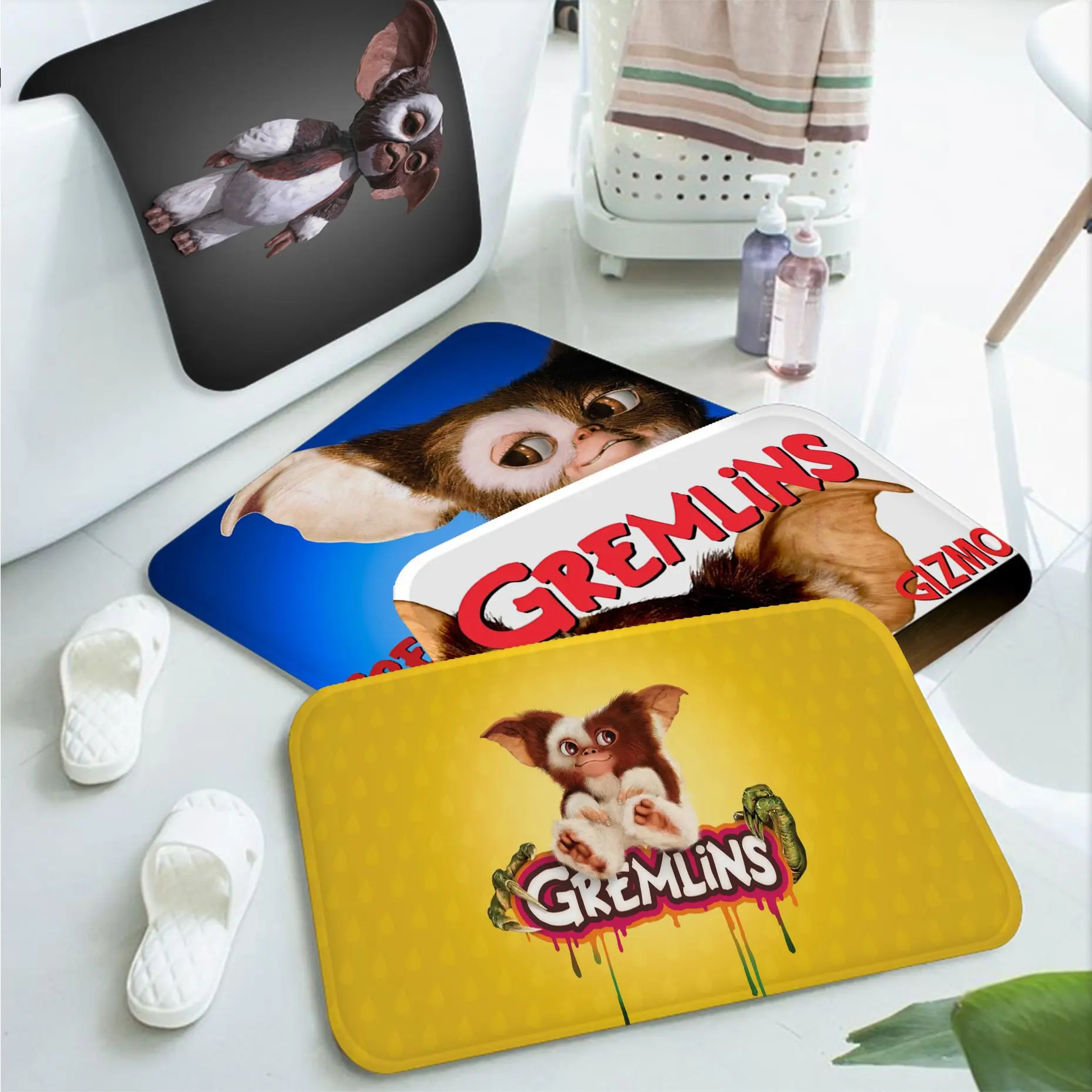

Gremlins Bathroom Mat Rectangle Anti-slip Home Soft Badmat Front Door Indoor Outdoor Mat Doormat Area Rug