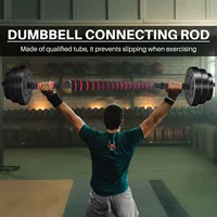 40cm Dumbbell Connecting Rod Barbell Connector Bar Weightlifting Accessories for Home Gym 2