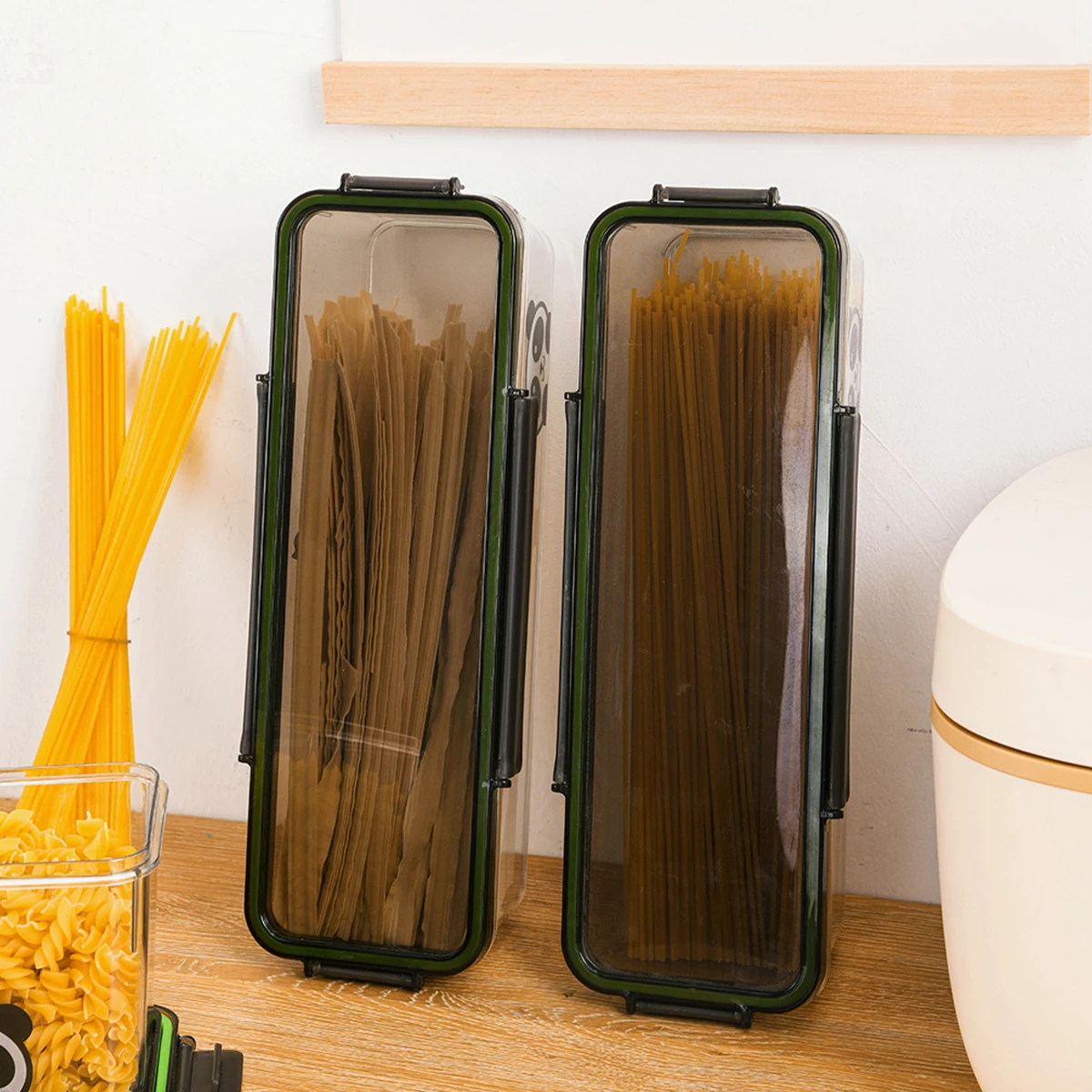 Multipurpose Noodle Storage Box Transparent Pasta Food Storage Container With Lid Sealed Organizer Box Kitchen Crisper storage box,kitchen storage box,food storage container,food storage box