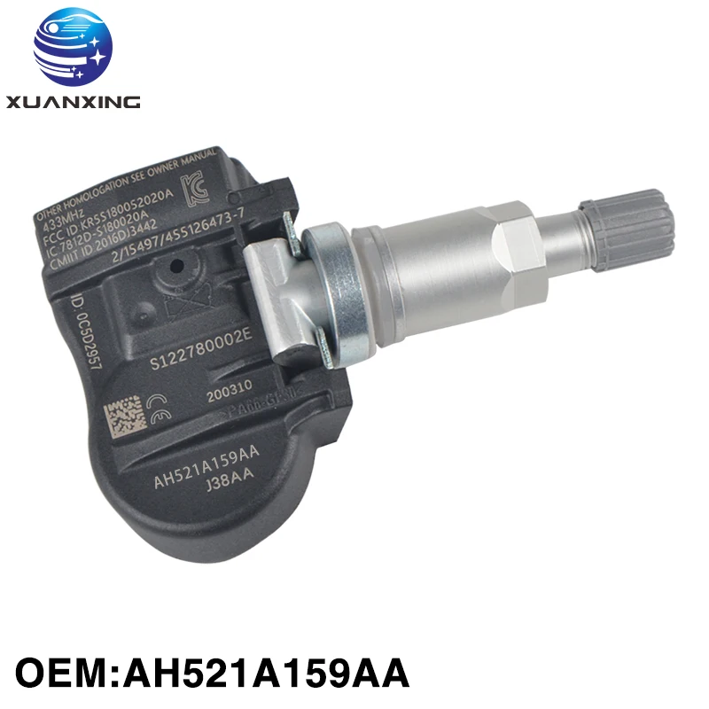 TPMS AH521A159AA Tire Pressure Sensor Monitoring System Aluminum 433Mhz For Land Rover Jaguar
