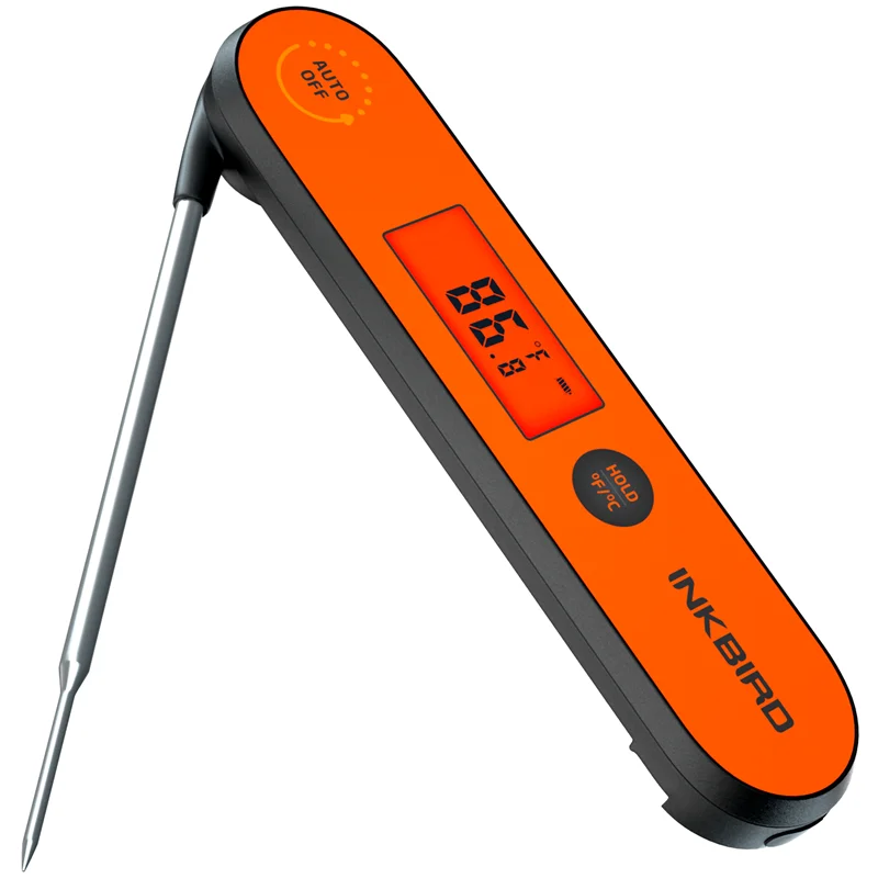 

INKBIRD Instant Read Meat Thermometer LCD Best Waterproof Ultra Fast Digital Food Water Milk Thermometer for Outdoor Cooking BBQ