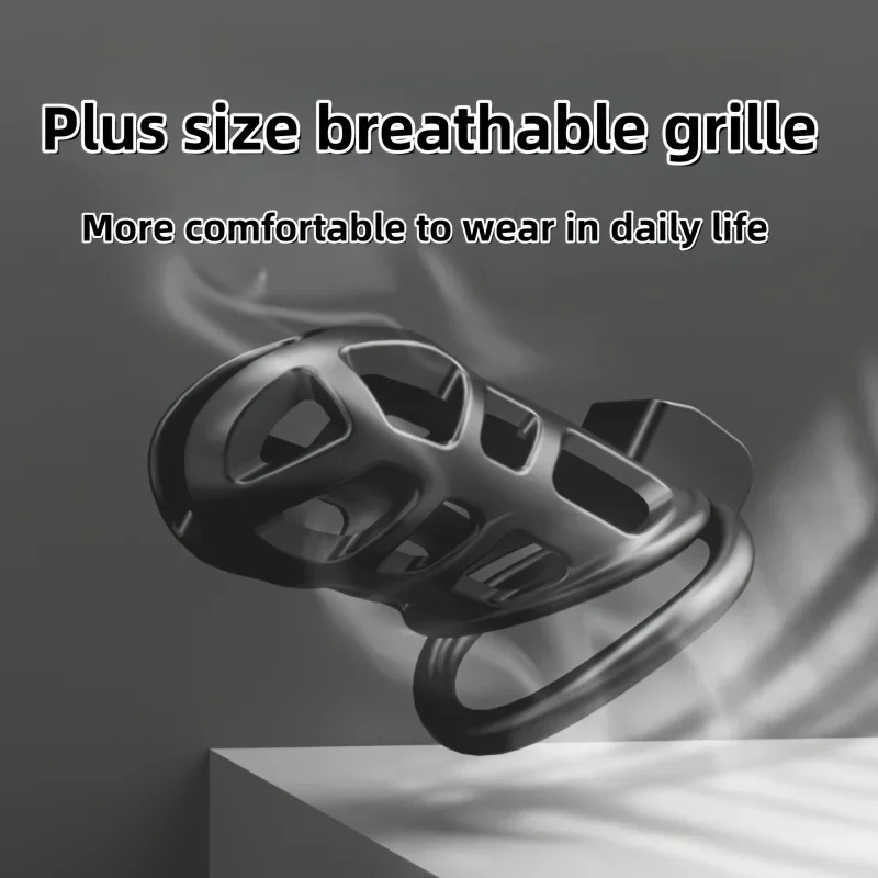 Male Penis Cock Cage Chastity Device with Lock 3 Rings Breathable Resin Anti Cheating BDSM Sex Toy for Men Erotic Urethral Lock