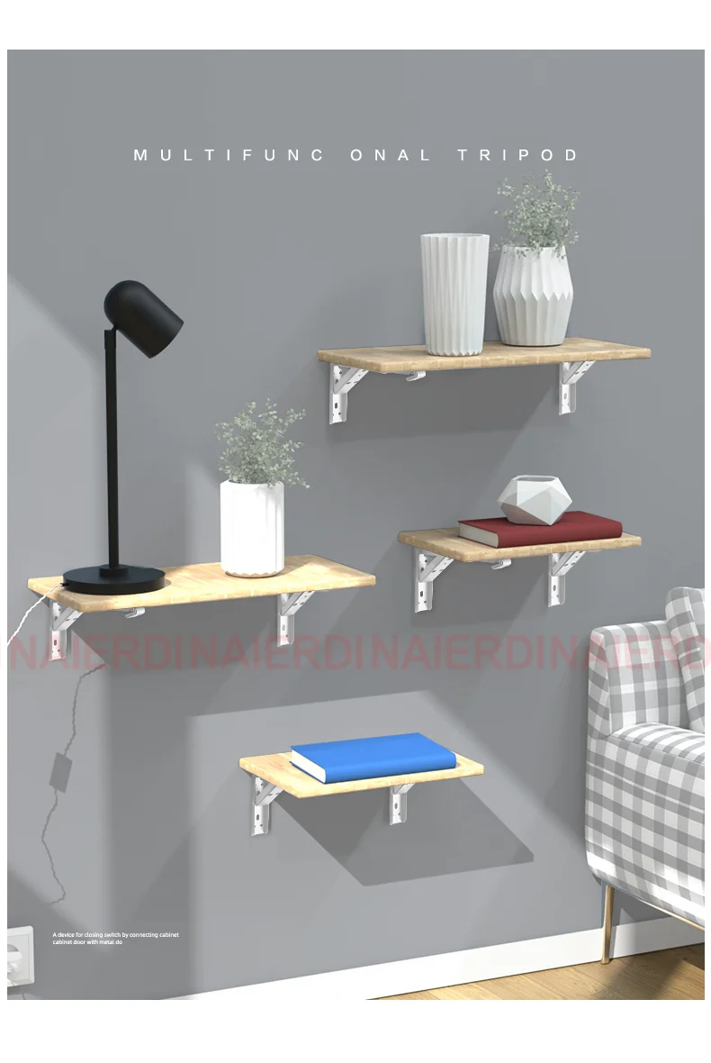 fácil de instalar, para prateleira, banco, mesa, 2 pcs