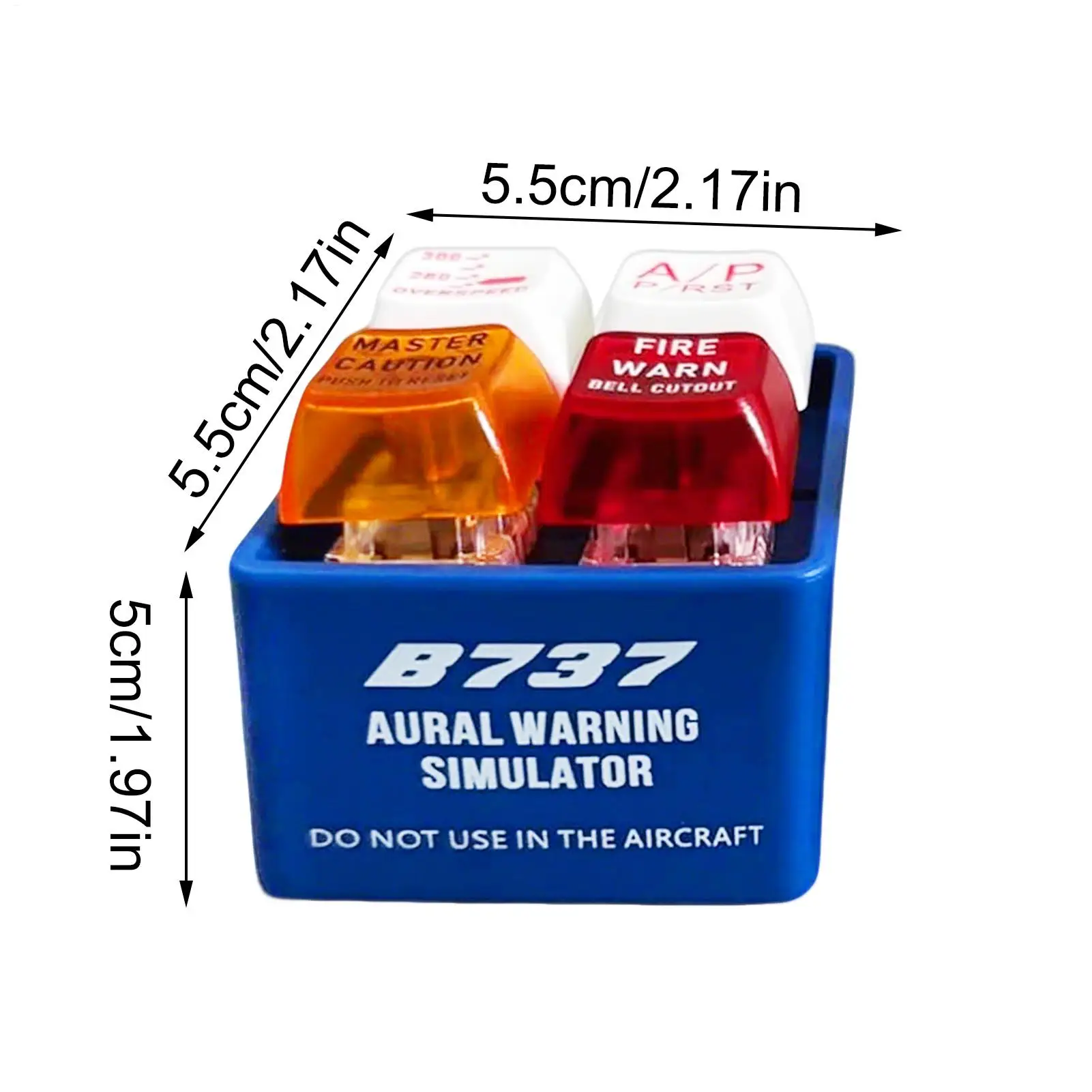 Airplane Emergency Alert Keychains Egpws Warning Sound Simulator Crew Alarm Keychain Pendant Backpack Car Interior Pendant Decor