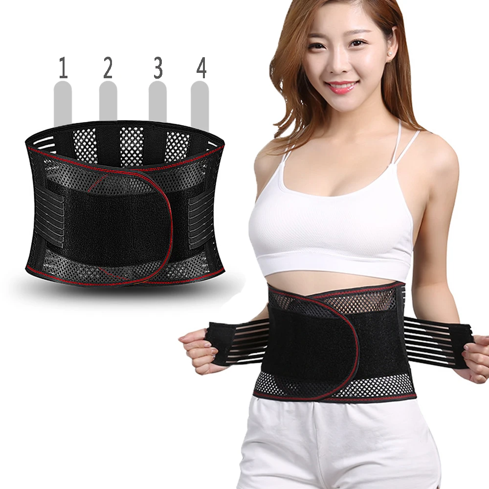 Adjustable Waist Belt Men/ Women Lower Back Brace Lumbar Corset 2