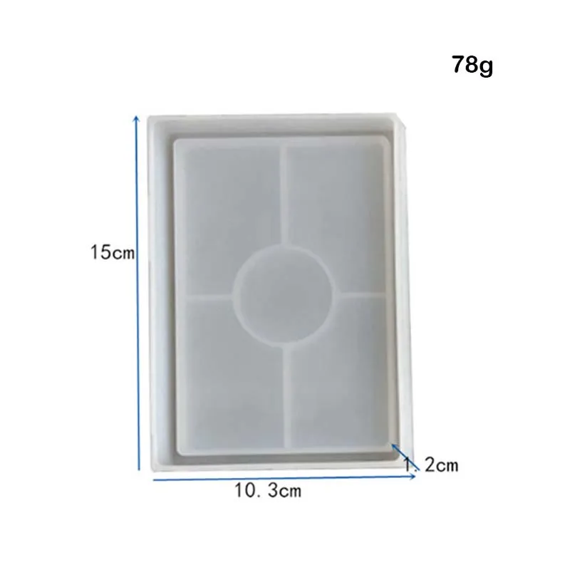 Ashtray Coaster Flexible Silicone Tray Mould Epoxy ResinCraft Storage Dish Clay Resin Molds Plaster Mold