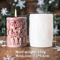 Festive Snowman and Snowflakes Silicone Mold for Christmas Pillar Candles (Only Mold D)